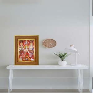 Maha Lakhsmi Photo Frame 12x16 Inches-Brown Wooden Frame For Home, Office & Temple Decoration And Gifting (F6352) Maha Lakhsmi Photo Frame 12x16 Inches-Brown Wooden Frame For Home, Office & Temple Decoration And Gifting (F6352)