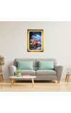Divine Radha And Krishna Golden Photo Frame - 10x14 Inches | Elegant Wooden Frame For Home, Office & Temple Decoration | Spiritual Wall & Table Decor And Gift Item (F9905)