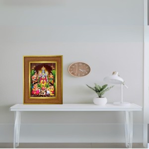 Avataar Lord Vishnu Photo Frame 16x20 Inches-Brown Wooden Frame For Home, Office & Temple Decoration And Gifting (F6281)