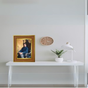 Swami Vivekananda Photo Frame 16x20 Inches-Brown Wooden Frame For Home, Office & Temple Decoration And Gifting (F6280)