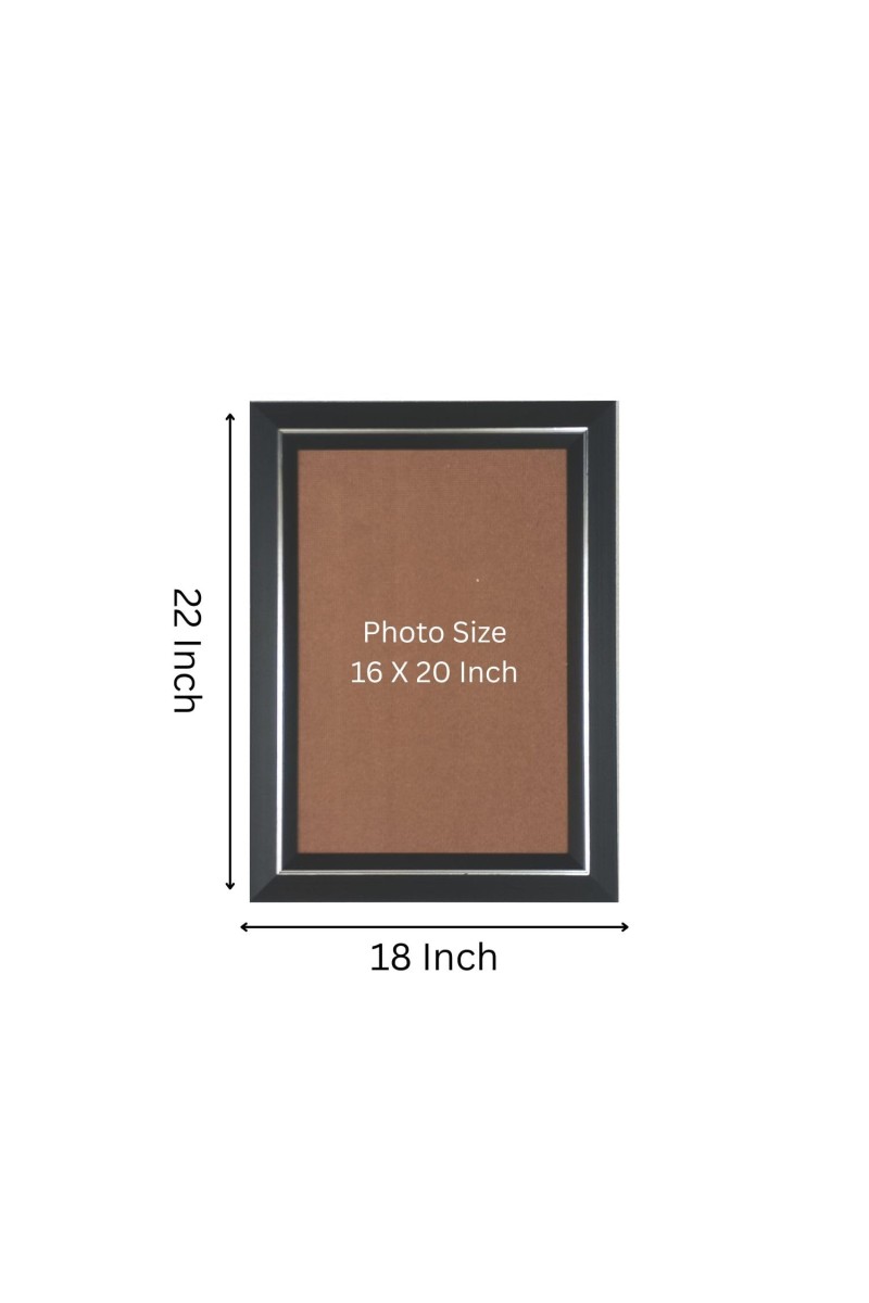 Elephant Photo Wall & Table Frame | 18x22 Inch Black Designer | Perfect For Gifting & Home Decor (F9643)