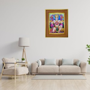 Lord Hanuman Photo Frame 18x22 Inches-Brown Wooden Frame For Home, Office & Temple Decoration And Gifting (F6360) Lord Hanuman Photo Frame 18x22 Inches-Brown Wooden Frame For Home, Office & Temple Decoration And Gifting (F6360)