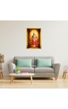 Devi Mata Durga Golden Photo Frame - 10x14 Inches | Elegant Wooden Frame For Home, Office & Temple Decoration | Spiritual Wall & Table Decor And Gift Item (F9832)