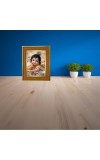 Bal Gopal Photo Frame 16x20 Inches-Brown Wooden Frame For Home, Office & Temple Decoration And Gifting (F6384)
