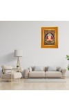 Tirthankar Jainism Photo Frame 16x20 Inches-Brown Wooden Frame For Home, Office & Temple Decoration And Gifting (F6439)