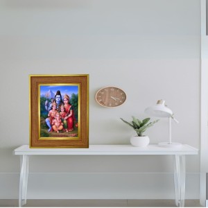 Lord Shiva Family Photo Frame 14x18 Inches-Brown Wooden Frame For Home, Office & Temple Decoration And Gifting (F6243) Lord Shiva Family Photo Frame 14x18 Inches-Brown Wooden Frame For Home, Office & Temple Decoration And Gifting (F6243)