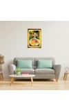 Liitle Baby Krishna Golden Photo Frame - 12x16 Inches | Elegant Wooden Frame For Home, Office & Temple Decoration | Spiritual Wall & Table Decor And Gift Item (F9866)