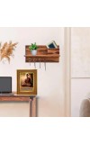 Lord Buddha Photo Frame 16x20 Inches-Brown Wooden Frame For Home, Office & Temple Decoration And Gifting (F6341)