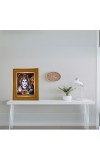 Lord Shiva Photo Frame 14x18 Inches-Brown Wooden Frame For Home, Office & Temple Decoration And Gifting (F6250)