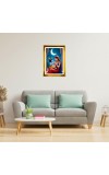 Bal Krishna, Yashoda Golden Photo Frame - 10x14 Inches | Elegant Wooden Frame For Home, Office & Temple Decoration | Spiritual Wall & Table Decor and Gift Item