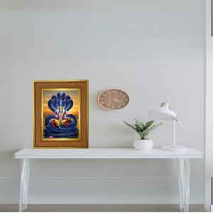 Avataar Of Vishnu Photo Frame 14x18 Inches-Brown Wooden Frame For Home, Office & Temple Decoration And Gifting (F6239)