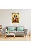 Lord Ram Golden Photo Frame - 10x14 Inches | Elegant Wooden Frame For Home, Office & Temple Decoration | Spiritual Wall & Table Decor And Gift Item (F9897)