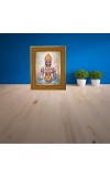 Avataar Dhanvantari Photo Frame 10x14 Inches-Brown Wooden Frame For Home, Office & Temple Decoration And Gifting (F6369)