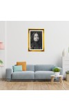 Paramahansa Yogananda. Golden Photo Frame - 10x14 Inches | Elegant Wooden Frame For Home, Office & Temple Decoration | Spiritual Wall & Table Decor and Gift Item