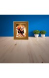 Chhatrapati Shivaji Maharaja Photo Frame 10x14 Inches-Brown Wooden Frame For Home, Office & Temple Decoration And Gifting (F6375)