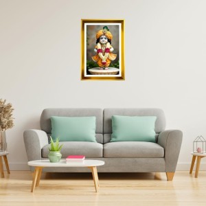 Cute Baby Krishna Golden Photo Frame - 16x20 Inches | Elegant Wooden Frame For Home, Office & Temple Decoration | Spiritual Wall & Table Decor And Gift Item (F9810) Cute Baby Krishna Golden Photo Frame - 16x20 Inches | Elegant Wooden Frame For Home, Office & Temple Decoration | Spiritual Wall & Table Decor And Gift Item (F9810)