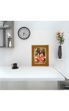 Anandamayi Ma Photo Frame 10x14 Inches-Brown Wooden Frame For Home, Office & Temple Decoration And Gifting (F6392)