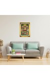 Navaa Durga Devi Golden Photo Frame - 10x14 Inches | Elegant Wooden Frame For Home, Office & Temple Decoration | Spiritual Wall & Table Decor and Gift Item