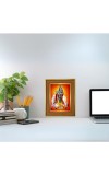 Lord Krishna Photo Frame 18x22 Inches-Brown Wooden Frame For Home, Office & Temple Decoration And Gifting (F6405)