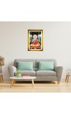 Veda Vyasa Golden Photo Frame - 10x14 Inches | Elegant Wooden Frame For Home, Office & Temple Decoration | Spiritual Wall & Table Decor and Gift Item