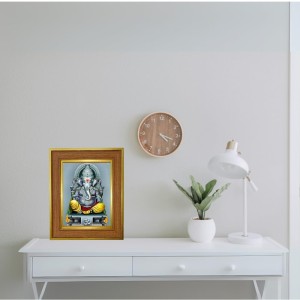 Lord Ganeshaa Photo Frame 16x20 Inches-Brown Wooden Frame For Home, Office & Temple Decoration And Gifting (F6415) Lord Ganeshaa Photo Frame 16x20 Inches-Brown Wooden Frame For Home, Office & Temple Decoration And Gifting (F6415)