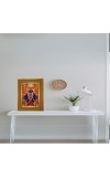 Lord Jaganaath Photo Frame 14x18 Inches-Brown Wooden Frame For Home, Office & Temple Decoration And Gifting (F6245)