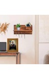 Gautam Buddha Photo Frame 14x18 Inches-Brown Wooden Frame For Home, Office & Temple Decoration And Gifting (F6332)