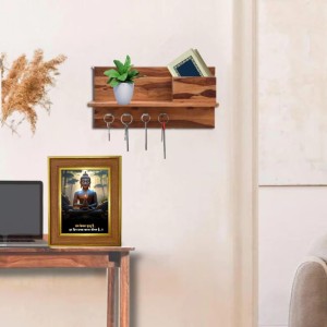 Gautam Buddha Photo Frame 18x22 Inches-Brown Wooden Frame For Home, Office & Temple Decoration And Gifting (F6332) Gautam Buddha Photo Frame 18x22 Inches-Brown Wooden Frame For Home, Office & Temple Decoration And Gifting (F6332)