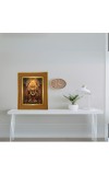 Aadi Shakti Devi Photo Frame 10x14 Inches-Brown Wooden Frame For Home, Office & Temple Decoration And Gifting (F6235)