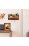 Gautam Buddha Photo Frame 12x16 Inches-Brown Wooden Frame For Home, Office & Temple Decoration And Gifting (F6337)