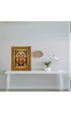 Lord Venkateswara Photo Frame 10x14 Inches-Brown Wooden Frame For Home, Office & Temple Decoration And Gifting (F6274)