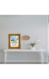 Buddha Photo Frame 10x14 Inches-Brown Wooden Frame For Home, Office & Temple Decoration And Gifting (F6312)