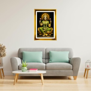 Mata Lakshmi Golden Photo Frame - 12x16 Inches | Elegant Wooden Frame For Home, Office & Temple Decoration | Spiritual Wall & Table Decor And Gift Item (F9858) Mata Lakshmi Golden Photo Frame - 12x16 Inches | Elegant Wooden Frame For Home, Office & Temple Decoration | Spiritual Wall & Table Decor And Gift Item (F9858)