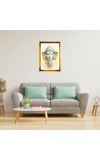Lord Ganesh Golden Photo Frame - 18x22 Inches | Elegant Wooden Frame For Home, Office & Temple Decoration | Spiritual Wall & Table Decor And Gift Item (F9910)