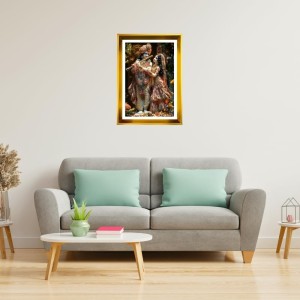 Divine Radha Krishna Golden Photo Frame - 18x22 Inches | Elegant Wooden Frame For Home, Office & Temple Decoration | Spiritual Wall & Table Decor And Gift Item (F9847) Divine Radha Krishna Golden Photo Frame - 18x22 Inches | Elegant Wooden Frame For Home, Office & Temple Decoration | Spiritual Wall & Table Decor And Gift Item (F9847)
