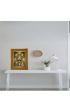 Goddess Nava Durga Photo Frame 10x14 Inches-Brown Wooden Frame For Home, Office & Temple Decoration And Gifting (F6287)