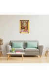 Divine Radha Krishna Golden Photo Frame - 12x16 Inches | Elegant Wooden Frame For Home, Office & Temple Decoration | Spiritual Wall & Table Decor And Gift Item (F9817)