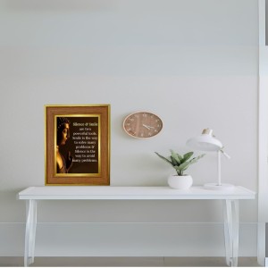 Lord Buddha Photo Frame 14x18 Inches-Brown Wooden Frame For Home, Office & Temple Decoration And Gifting (F6308) Lord Buddha Photo Frame 14x18 Inches-Brown Wooden Frame For Home, Office & Temple Decoration And Gifting (F6308)