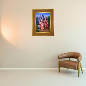 Lord Shiva Family Photo Frame 14x18 Inches-Brown Wooden Frame For Home, Office & Temple Decoration And Gifting (F6243) Lord Shiva Family Photo Frame 14x18 Inches-Brown Wooden Frame For Home, Office & Temple Decoration And Gifting (F6243)