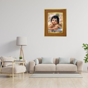 Bal Gopal Photo Frame 12x16 Inches-Brown Wooden Frame For Home, Office & Temple Decoration And Gifting (F6384) Bal Gopal Photo Frame 12x16 Inches-Brown Wooden Frame For Home, Office & Temple Decoration And Gifting (F6384)