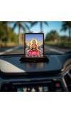Car Desk/Table Top Goddess Lakshmi Wooden Photo Stand 3x4 Inches, Compact & Stylish Spiritual Display For Car, Home & Office (Pack Of 1) (F14236)