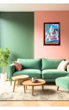 Lord Shambo Shiva Photo Frame For Wall & Table | 7x9 Inch Golden Cherry Finish | Decorative Lord Shambo Shiva Photo Frame For Home, Office & Pooja Room (F11464)