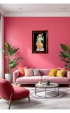 Lord Rama Photo Frame For Wall & Table | 7x9 Inch Golden Cherry Finish | Decorative Lord Rama Photo Frame For Home, Office & Pooja Room (F11424)