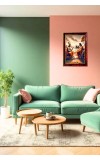 Krishna Arjuna Photo Frame For Wall & Table | 7x9 Inch Golden Cherry Finish | Decorative Krishna Arjuna Photo Frame For Home, Office & Pooja Room (F11463)