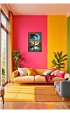 Painting Tree Big Photo Frame - 20x28 Inches For Home,Temple & Office Decoration (F11225)