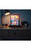 Car Desk/Table Top Mahavathar Babaji Wooden Photo Stand 3x4 Inches, Compact & Stylish Spiritual Display For Car, Home & Office (Pack Of 1) (F14319)