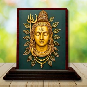 Car Desk/Table Top Lord Shiva Wooden Photo Stand 3x4 Inches, Compact & Stylish Spiritual Display For Car, Home & Office (Pack Of 1) (F15153) Car Desk/Table Top Lord Shiva Wooden Photo Stand 3x4 Inches, Compact & Stylish Spiritual Display For Car, Home & Office (Pack Of 1) (F15153)