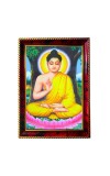 Lord Buddha Photo Frame For Wall & Table | 7x9 Inch Golden Cherry Finish | Decorative Lord Buddha Photo Frame For Home, Office & Pooja Room (F11343)