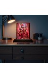 Car Desk/Table Top Radha Krishna Wooden Photo Stand 3x4 Inches, Compact & Stylish Spiritual Display For Car, Home & Office (Pack Of 1) (F14360)
