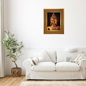 Lord Buddha Photo Frame 14x18 Inches-Brown Wooden Frame For Home, Office & Temple Decoration And Gifting (F6255) Lord Buddha Photo Frame 14x18 Inches-Brown Wooden Frame For Home, Office & Temple Decoration And Gifting (F6255)